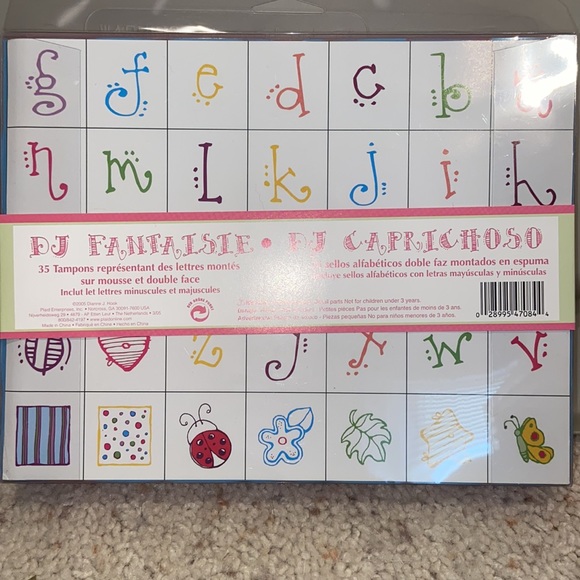 New in box- 35 Double-Sided Foam-Mounted Alphabet Stamps for Crafts - Picture 2 of 2